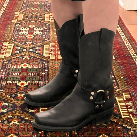 Black leather harness boots - Picture 11 of 11